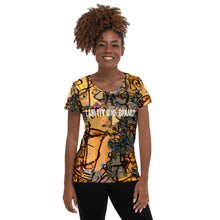 Load image into Gallery viewer, I AM MY OWN BRAND - YAYOB LINE - All-Over Print Women&#39;s Athletic T-shirt
