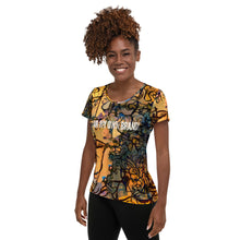 Load image into Gallery viewer, I AM MY OWN BRAND - YAYOB LINE - All-Over Print Women&#39;s Athletic T-shirt
