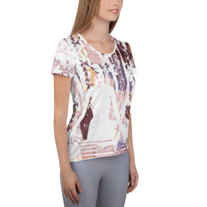 FREE STYLE - All-Over Print Women's Athletic T-shirt