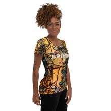 Load image into Gallery viewer, I AM MY OWN BRAND - YAYOB LINE - All-Over Print Women&#39;s Athletic T-shirt
