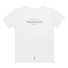 Load image into Gallery viewer, Liaka (Love is a killer app) Yoloclout White Women&#39;s T-shirt
