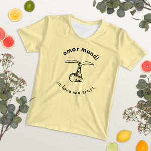 Amor Mundi - In love we trust - Yellow Women's T-shirt