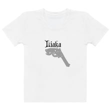 Load image into Gallery viewer, Liaka (Love is a killer app) Yoloclout White Women&#39;s T-shirt
