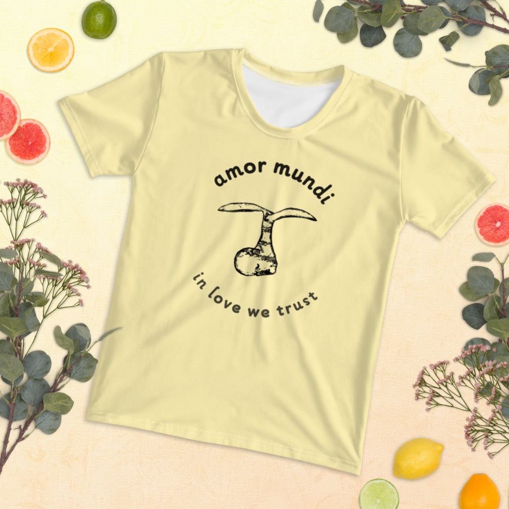 Amor Mundi - In love we trust - Yellow Women's T-shirt