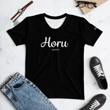 Load image into Gallery viewer, Horu (Who are you?) Yoloclout Black Women&#39;s T-shirt
