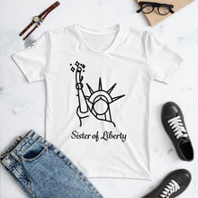 Load image into Gallery viewer, SISTER OF LIBERTY - SSL - White Women&#39;s T-shirt
