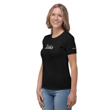 Load image into Gallery viewer, Liaka ( Love is a killer app) Yoloclout Black Women&#39;s T-shirt
