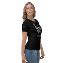 Load image into Gallery viewer, SISTER OF LIBERTY - SSL - Black Women&#39;s T-shirt
