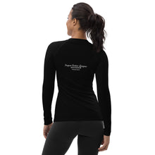 Load image into Gallery viewer, SISTER OF LIBERTY - SSL - Black Women&#39;s Rash Guard
