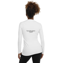 Load image into Gallery viewer, SISTER OF LIBERTY - SSL - White Women&#39;s Rash Guard
