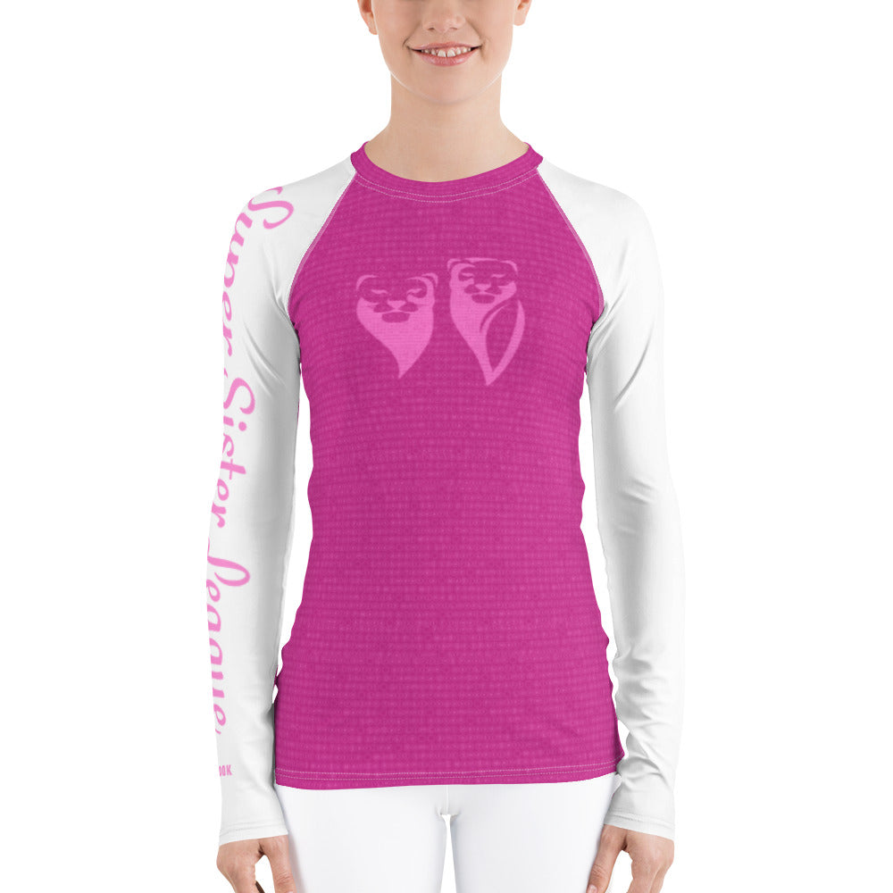 Lionesses - Pink Women's Rash Guard