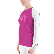 Load image into Gallery viewer, Lionesses - Pink Women&#39;s Rash Guard
