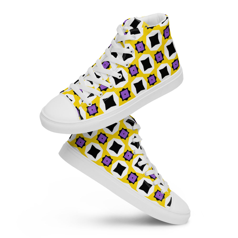 CLASH Nr 629 Men’s high top canvas shoes