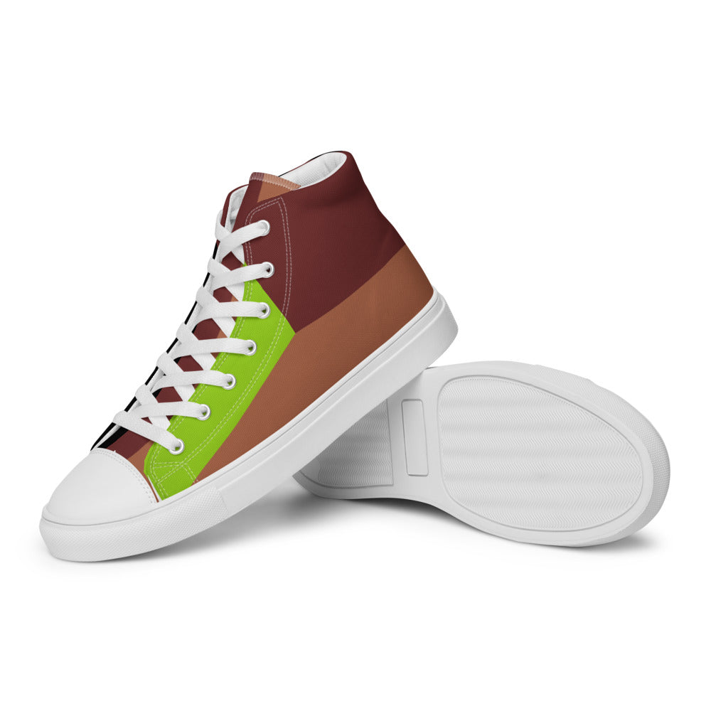 CLASH Nr 55 - Men’s high top canvas shoes