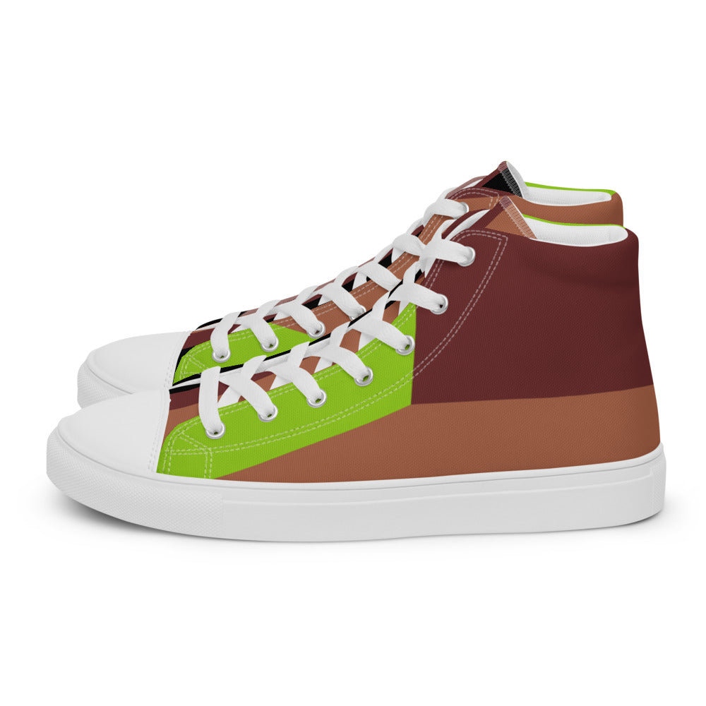 CLASH Nr 55 - Men’s high top canvas shoes