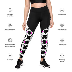 DIVINIA - Lilac Heart - Sports Leggings