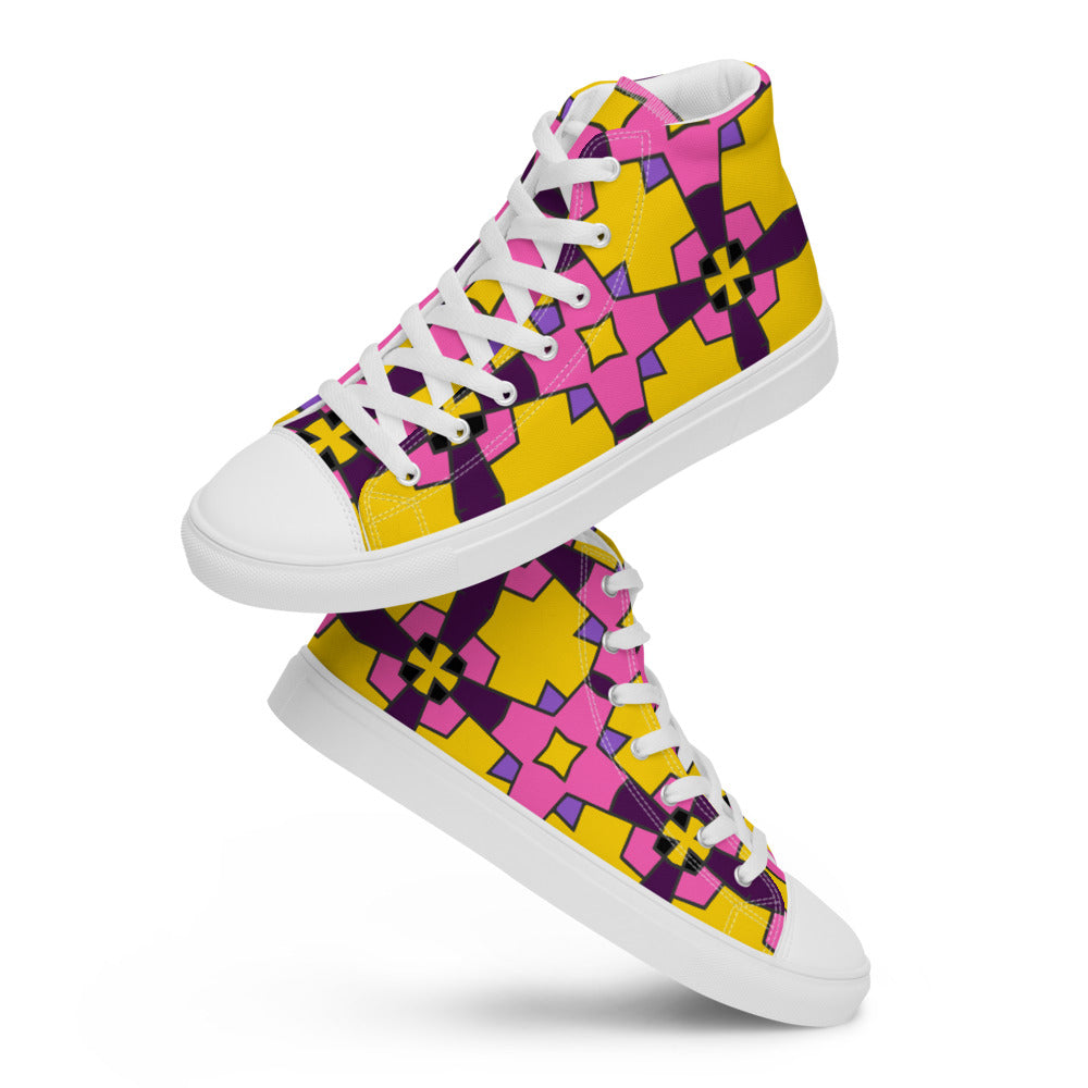 CLASH Nr. 111 - Women’s high top canvas shoes