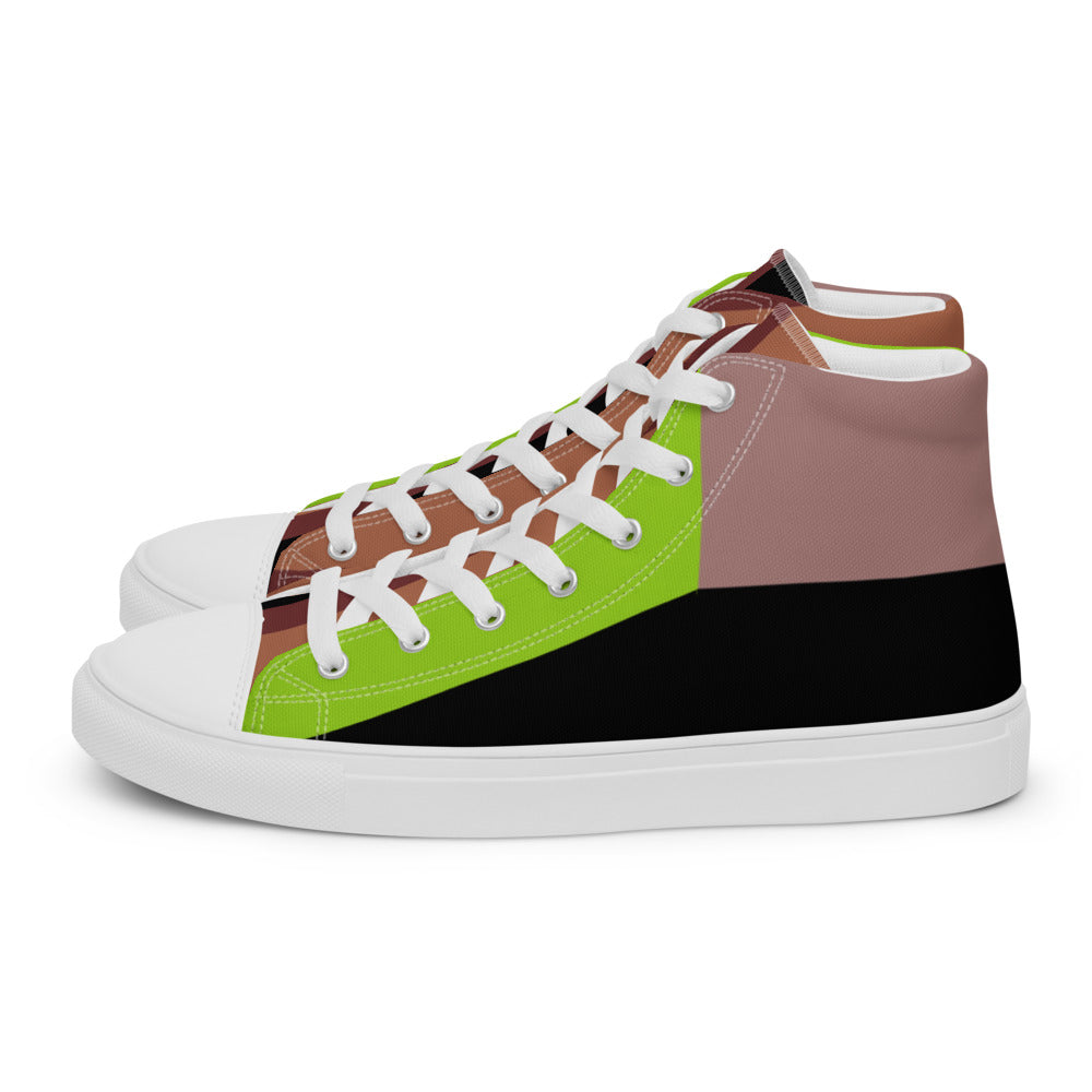 CLASH Nr. 55 - Women’s high top canvas shoes