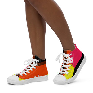 CLASH Nr 69 - Women’s high top canvas shoes