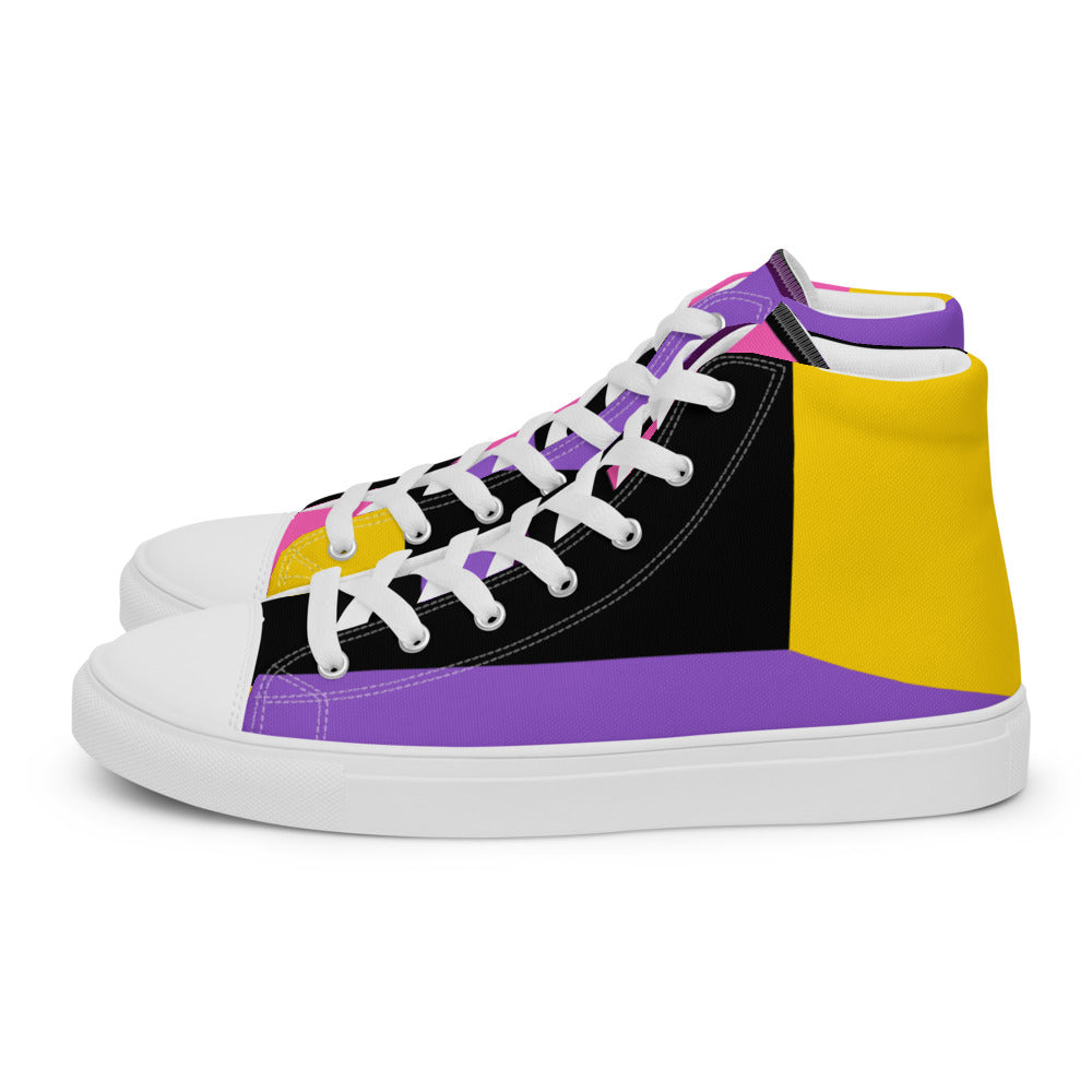 CLASH Nr. 66 Women’s high top canvas shoes