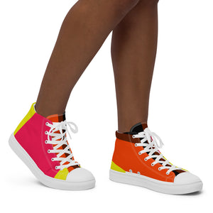 CLASH Nr 69 - Women’s high top canvas shoes